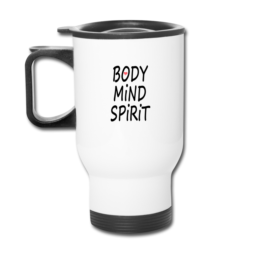 Travel Mug (Mind Body Spirit) - white