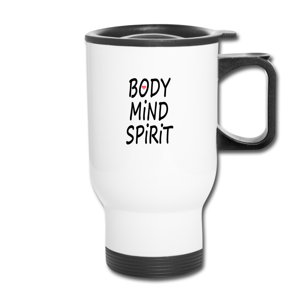 Travel Mug (Mind Body Spirit) - white