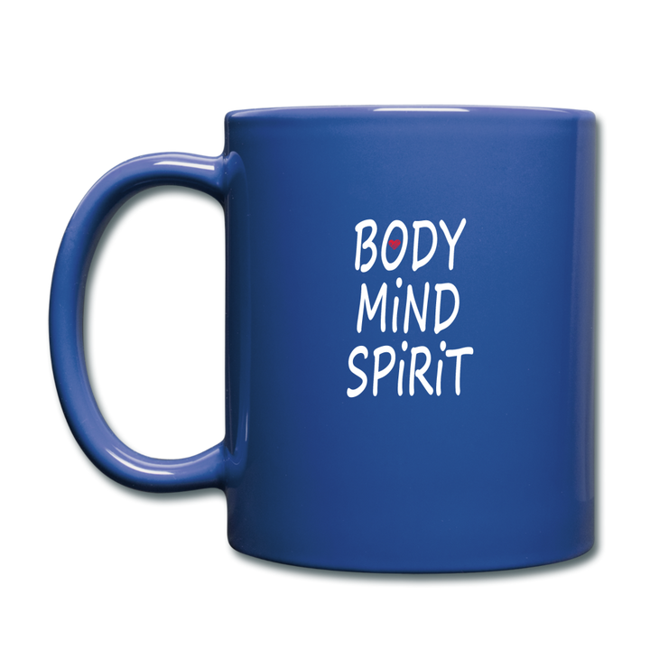 Full Color Mug (Body Mind Spirit) - royal blue