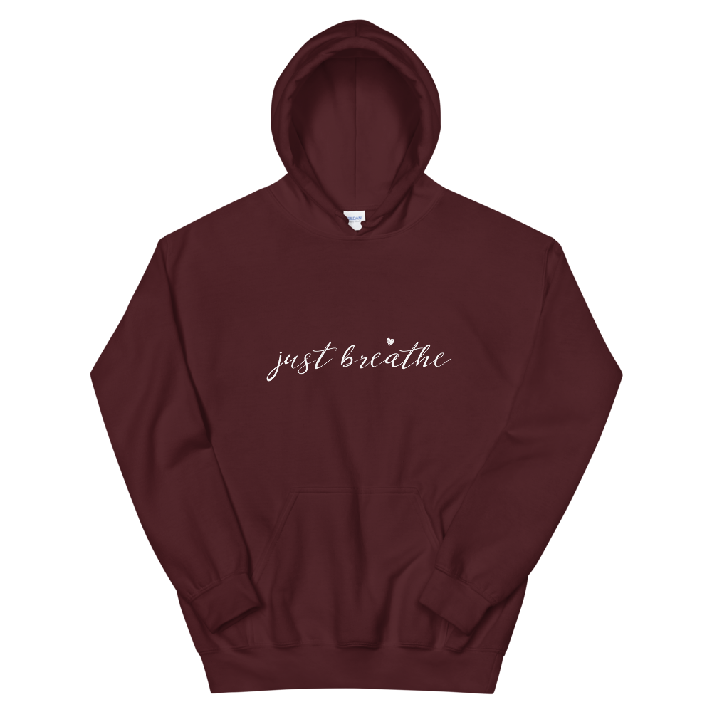 Unisex Heavy Blend Hooded Sweatshirt (just breathe)