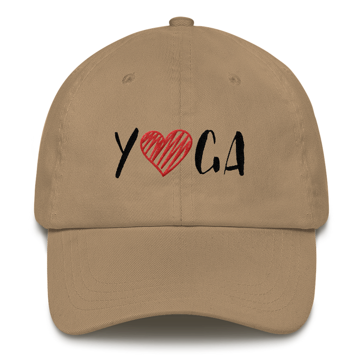 Baseball Cap (YOGA - embroidered design/red heart)