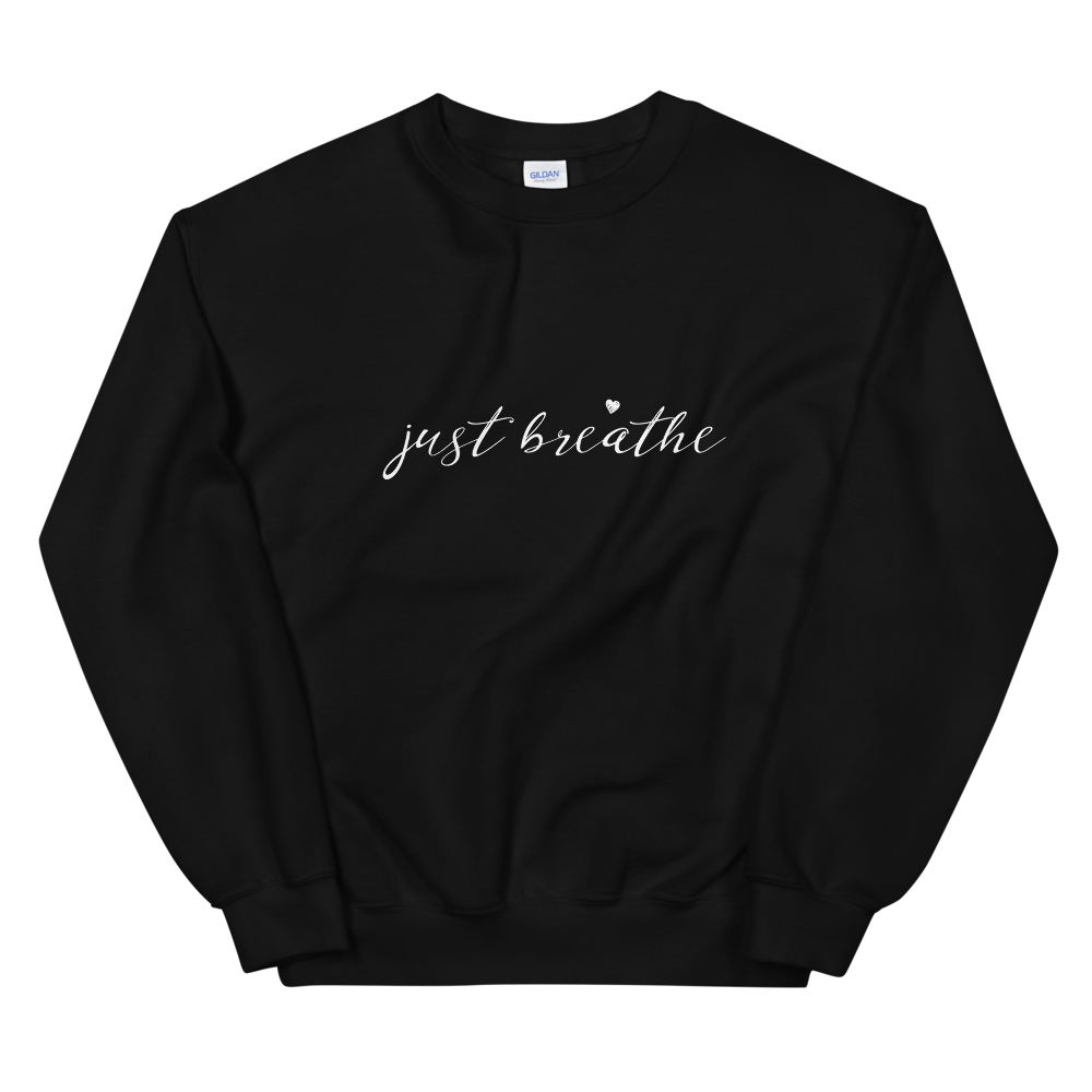 Unisex Heavy Blend Crewneck Sweatshirt (just breathe)