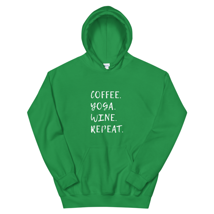 Hooded Sweatshirt (Coffee/Yoga/Wine/Repeat)