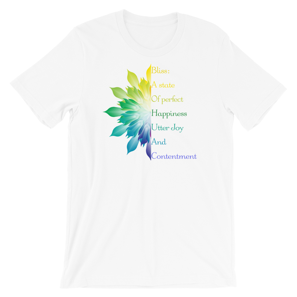 Short-Sleeve Unisex T-Shirt (Bliss - variegated flower)