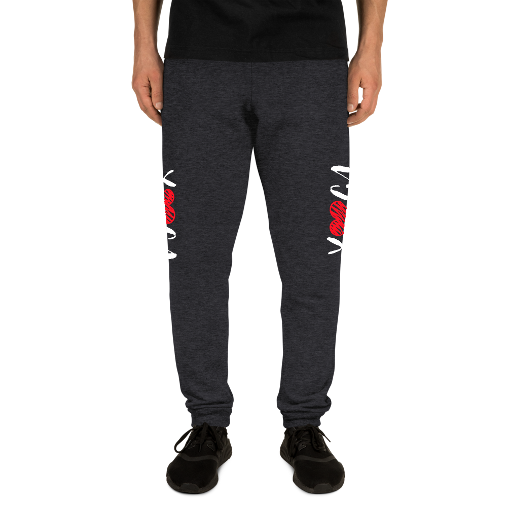 Unisex Joggers (YOGA - red heart)