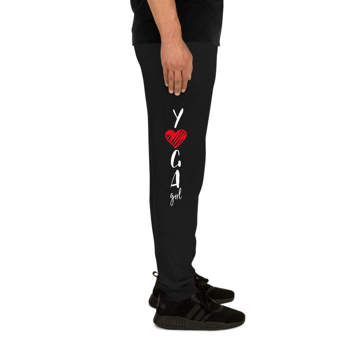 Unisex Joggers (Yoga Girl - red heart)