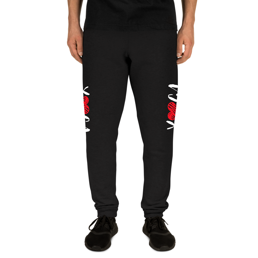 Unisex Joggers (YOGA - red heart)