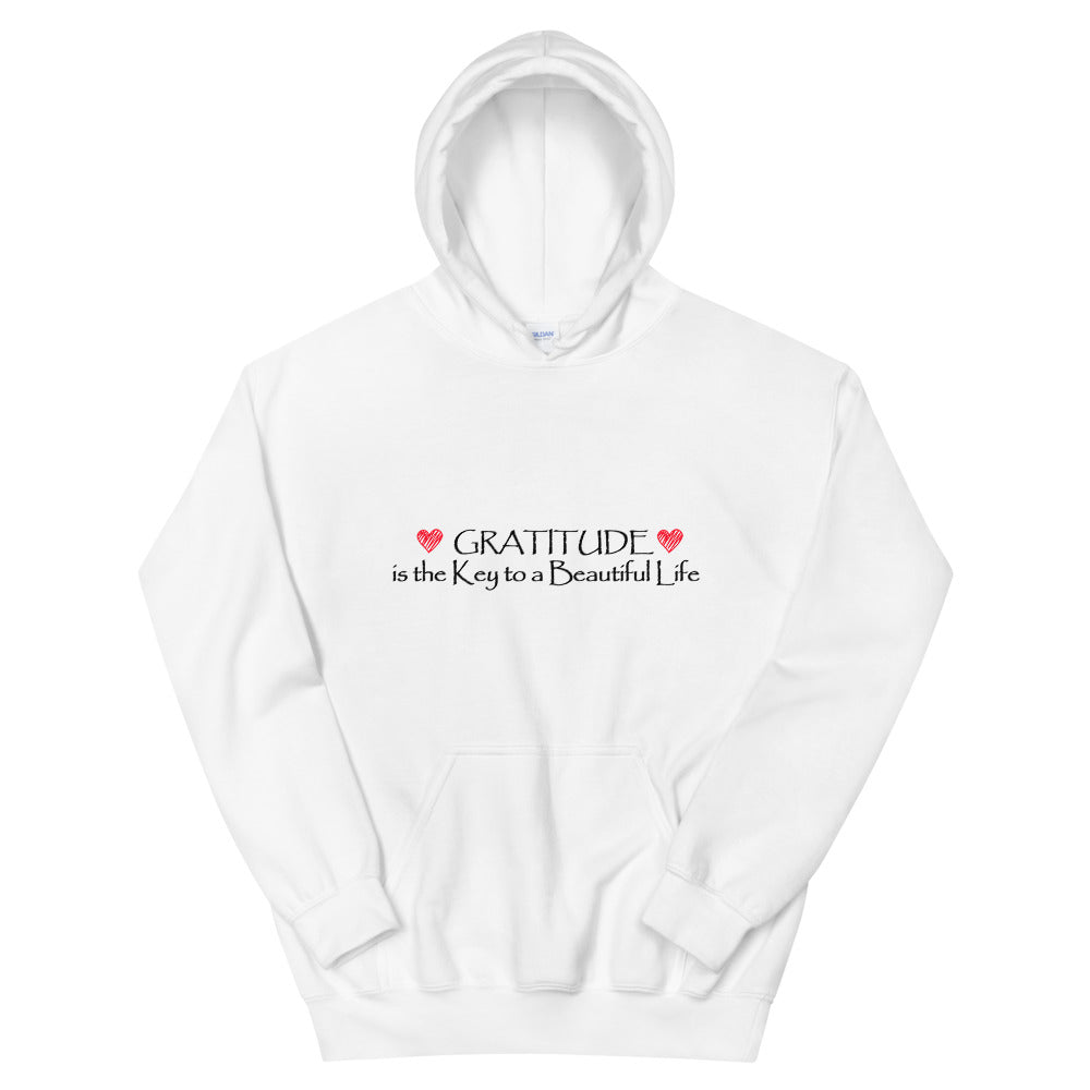 Hooded Sweatshirt (Gratitude is the Key to a Beautiful Life)