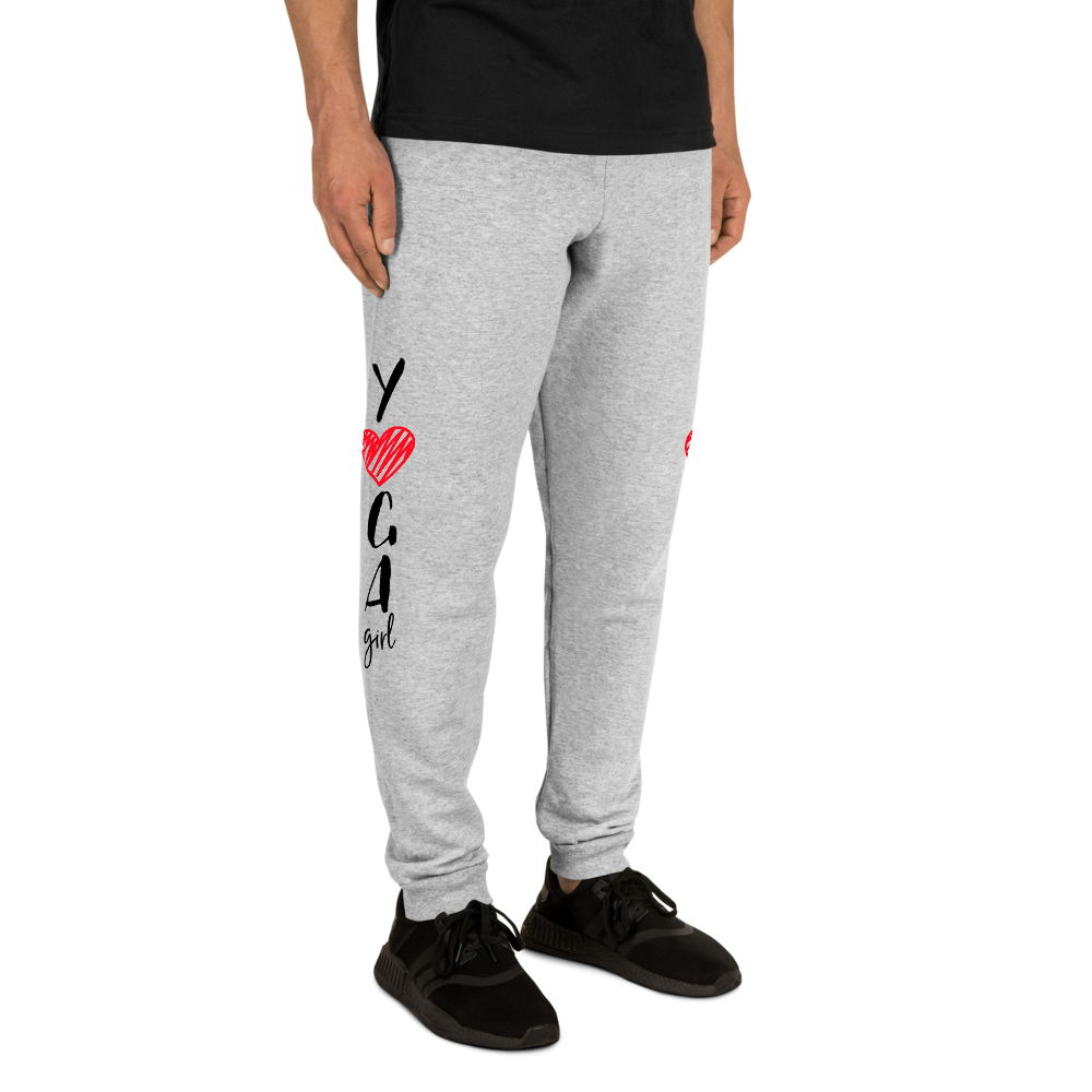 Unisex Joggers (Yoga Girl - red heart)