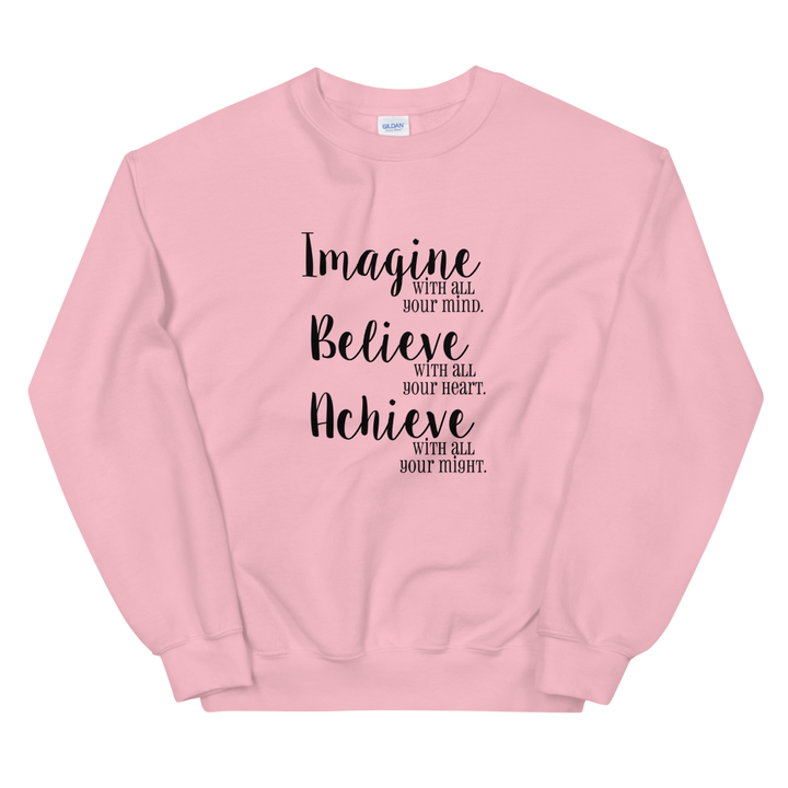 Unisex Heavy Blend Crewneck Sweatshirt (Imagine/Believe/Achieve)