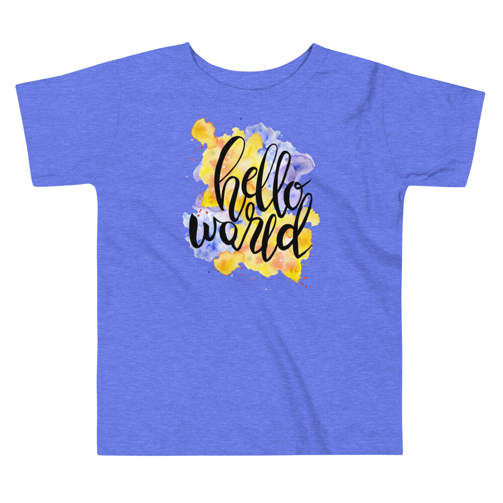 Toddler Short Sleeve Tee (Hello World)