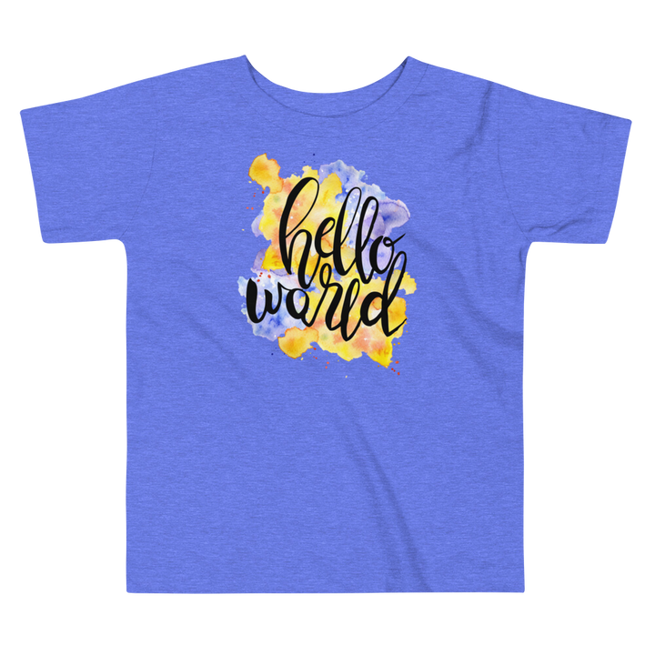 Toddler Short Sleeve Tee (Hello World)