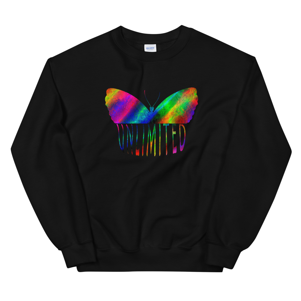 Unisex Heavy Blend Crewneck Sweatshirt (Unlimited - butterfly)