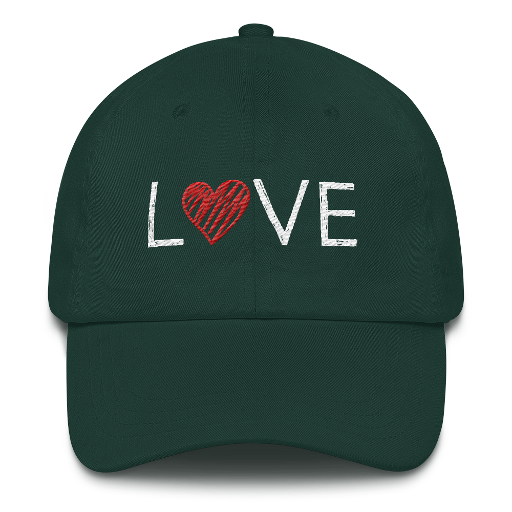 Baseball Cap (LOVE - red heart)