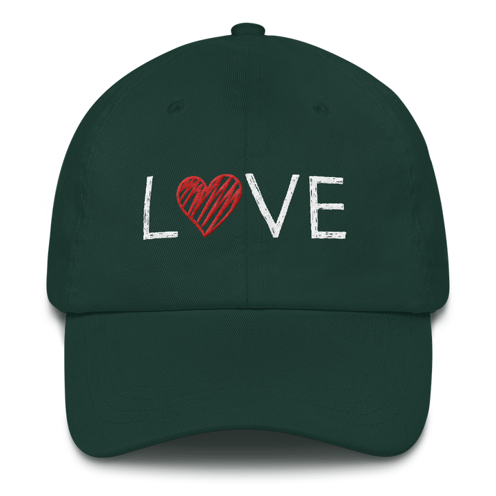 Baseball Cap (LOVE - red heart)