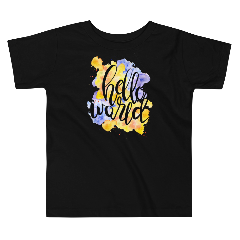 Toddler Short Sleeve Tee (Hello World)