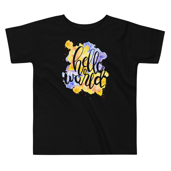 Toddler Short Sleeve Tee (Hello World)