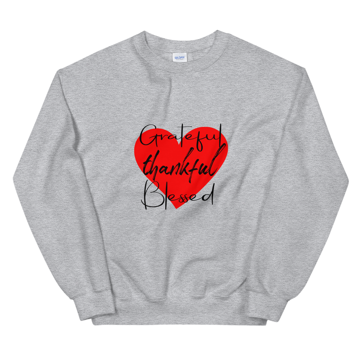 Unisex Sweatshirt (Grateful, Thankful, Blessed)