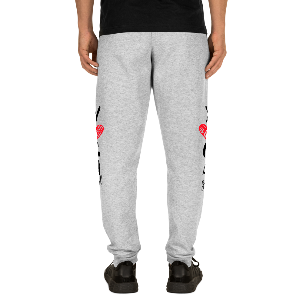 Unisex Joggers (Yoga Girl - red heart)