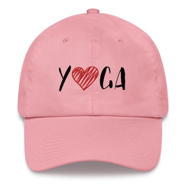 Baseball Cap (YOGA - embroidered design/red heart)