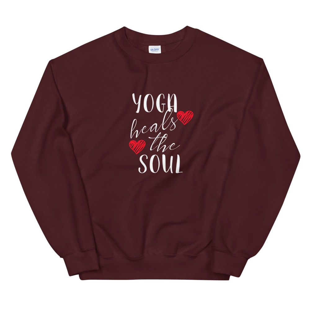 Unisex Heavy Blend Crewneck Sweatshirt (Yoga heals the Soul)