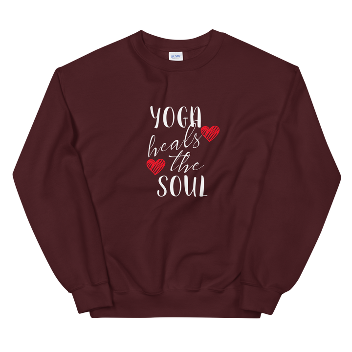 Unisex Heavy Blend Crewneck Sweatshirt (Yoga heals the Soul)