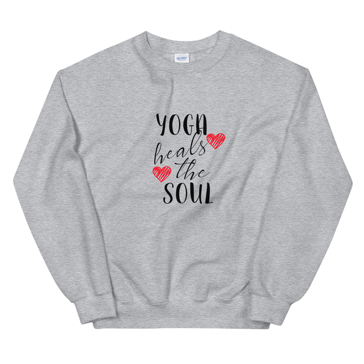 Unisex Heavy Blend Crewneck Sweatshirt (Yoga heals the Soul)