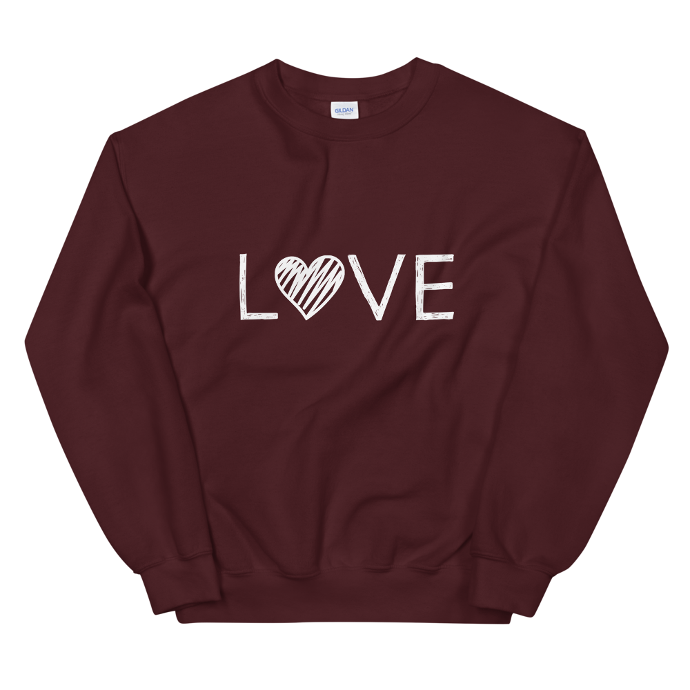 Unisex Heavy Blend Crewneck Sweatshirt (LOVE)