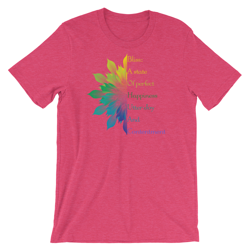 Short-Sleeve Unisex T-Shirt (Bliss - variegated flower)