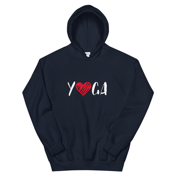 Hooded Sweatshirt (YOGA - red heart)