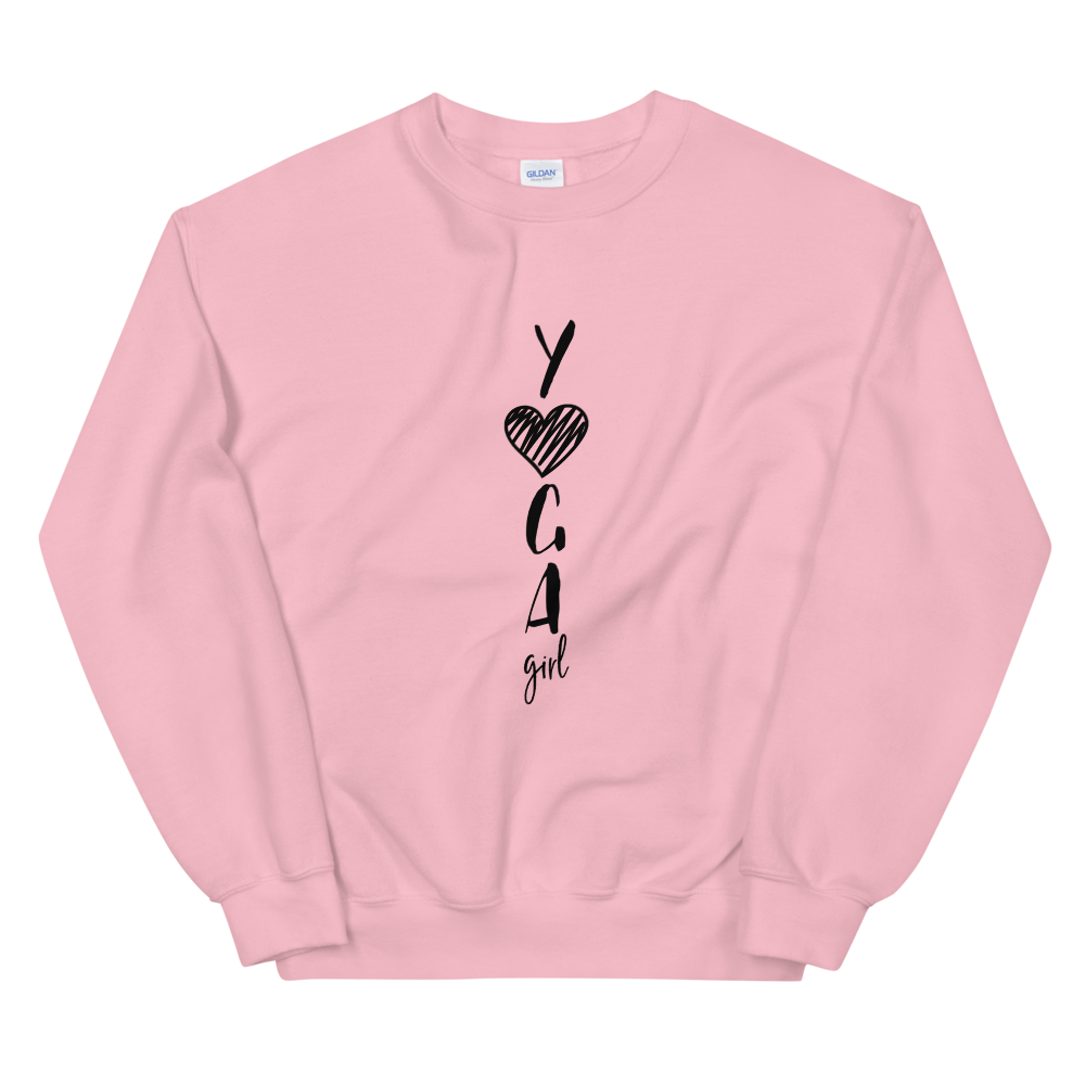 Unisex Heavy Blend Crewneck Sweatshirt (Yoga Girl)