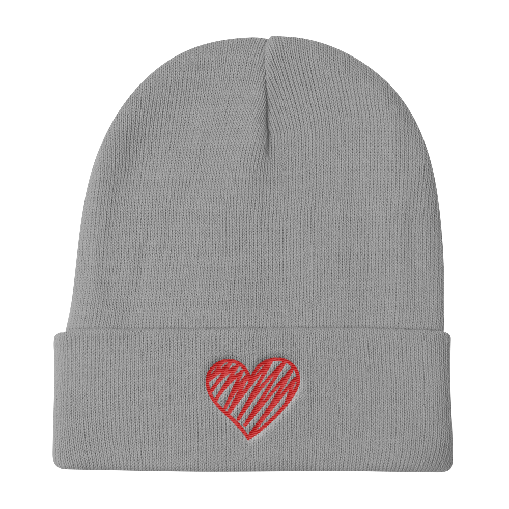 Knit Beanie (Heart)