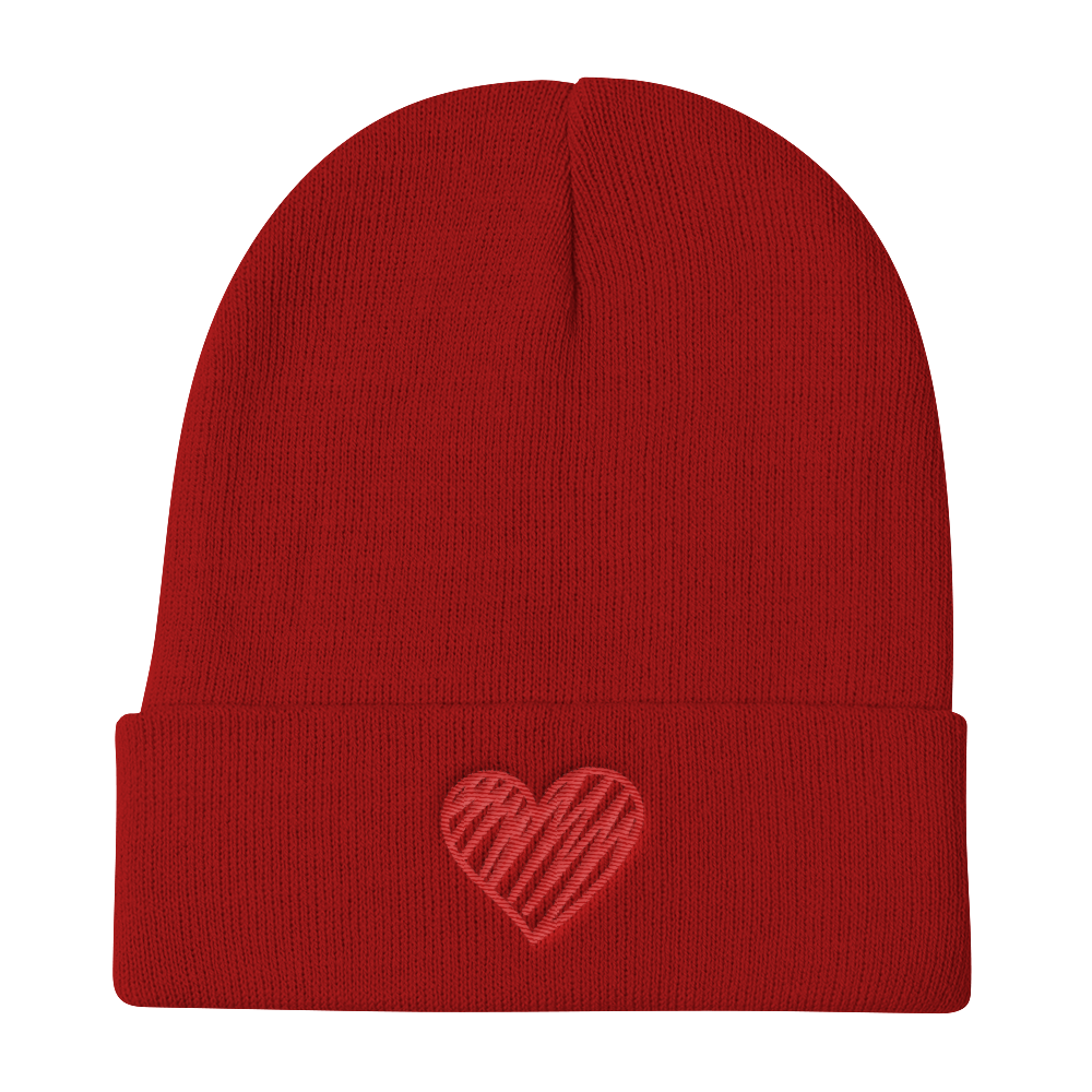 Knit Beanie (Heart)