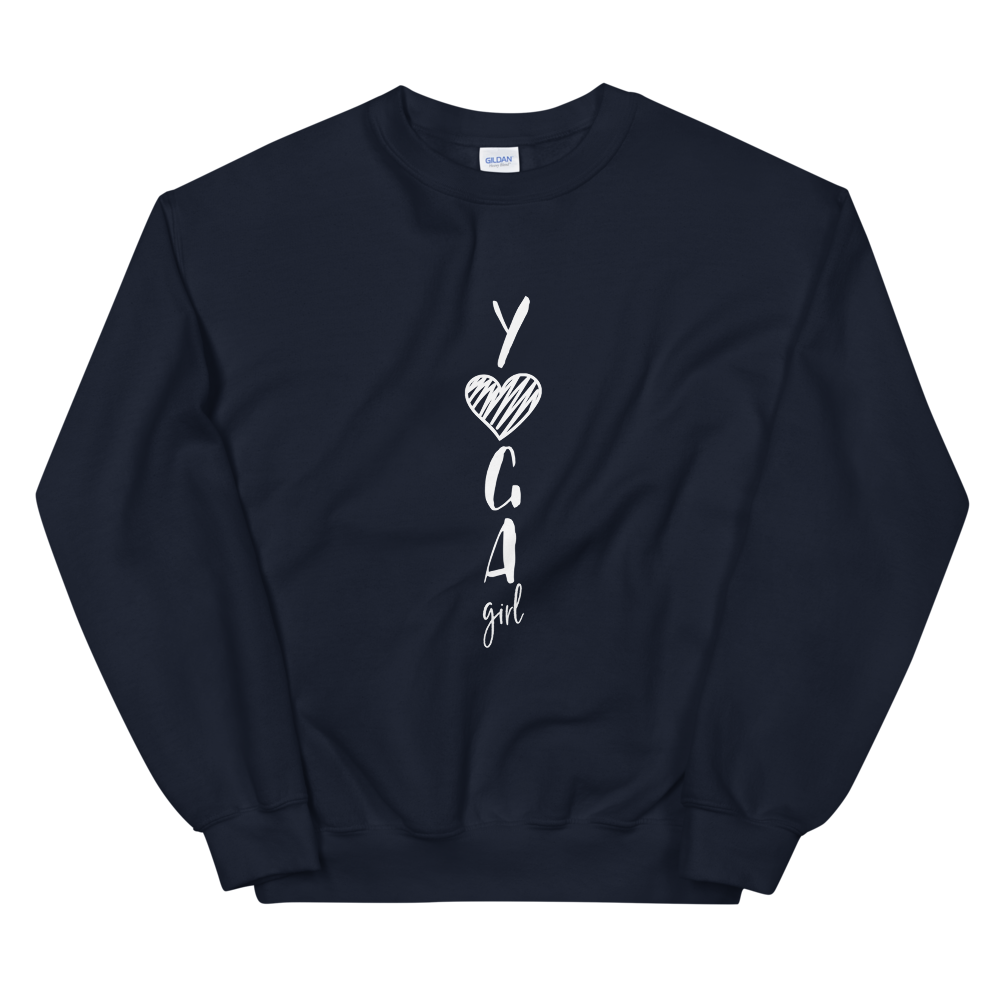 Unisex Heavy Blend Crewneck Sweatshirt (Yoga Girl)