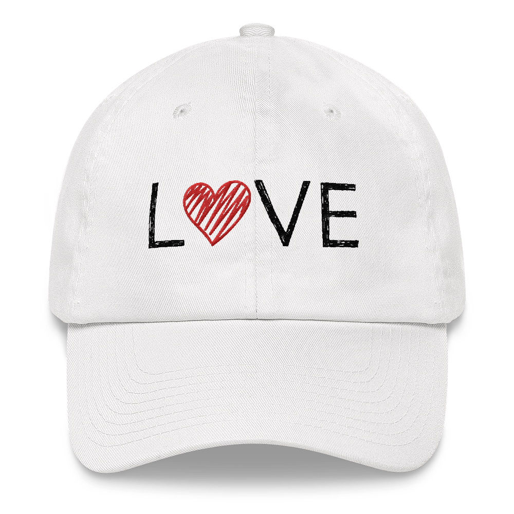 Baseball Cap (LOVE - red heart)