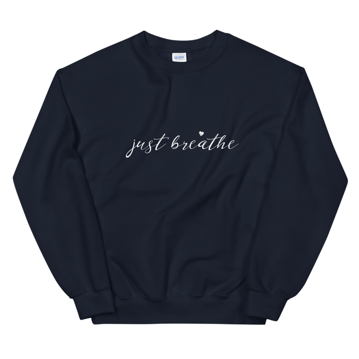 Unisex Heavy Blend Crewneck Sweatshirt (just breathe)