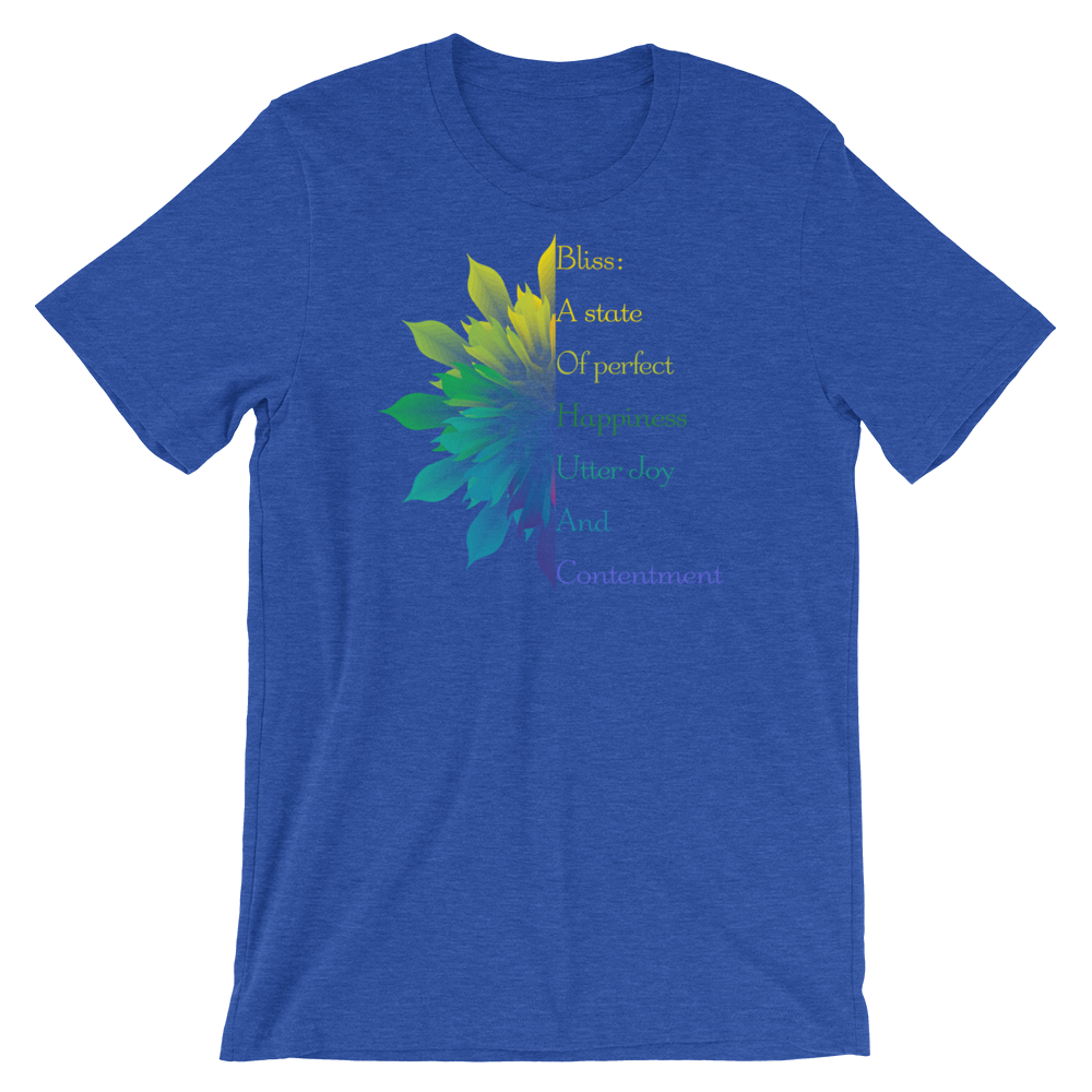 Short-Sleeve Unisex T-Shirt (Bliss - variegated flower)