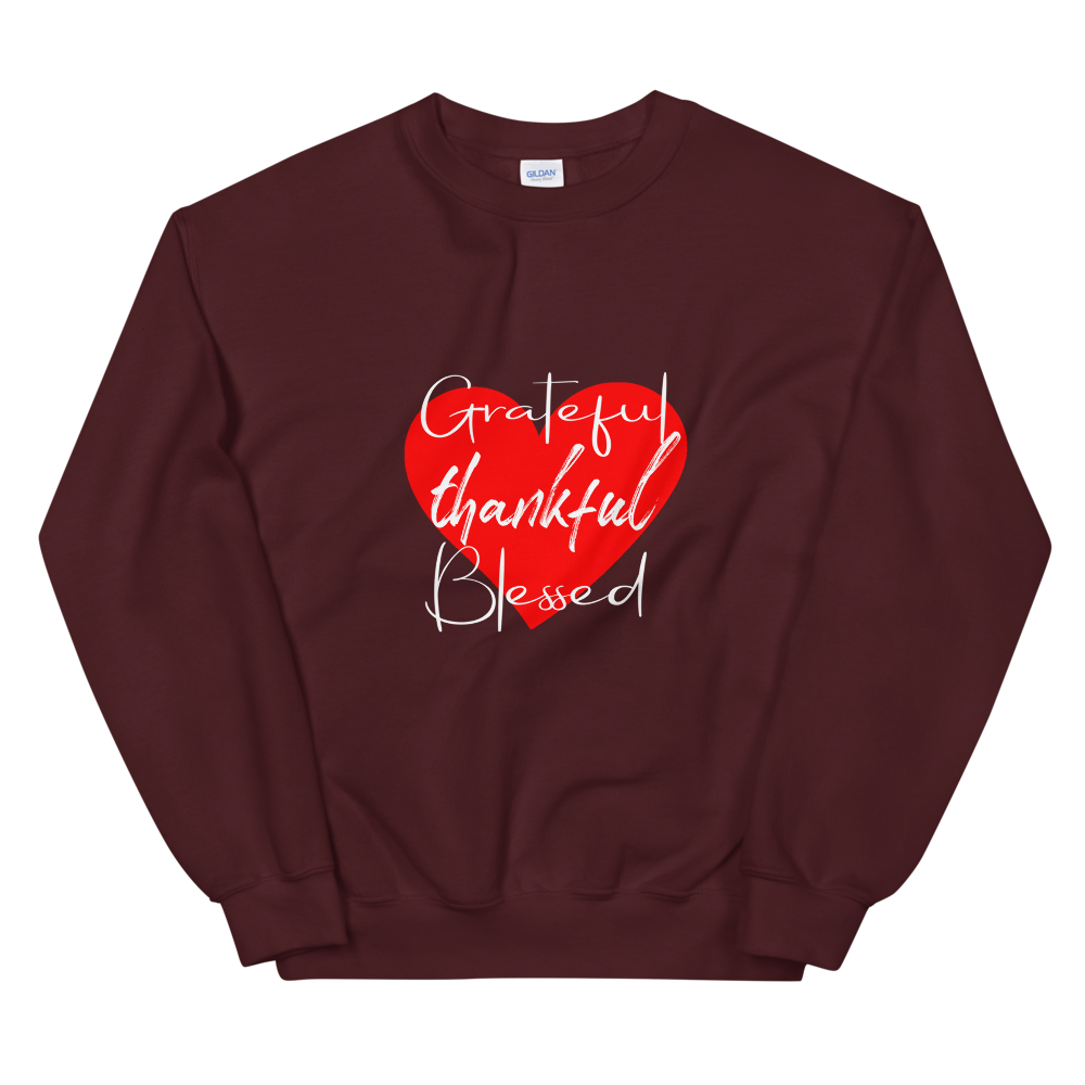 Unisex Sweatshirt (Grateful, Thankful, Blessed)