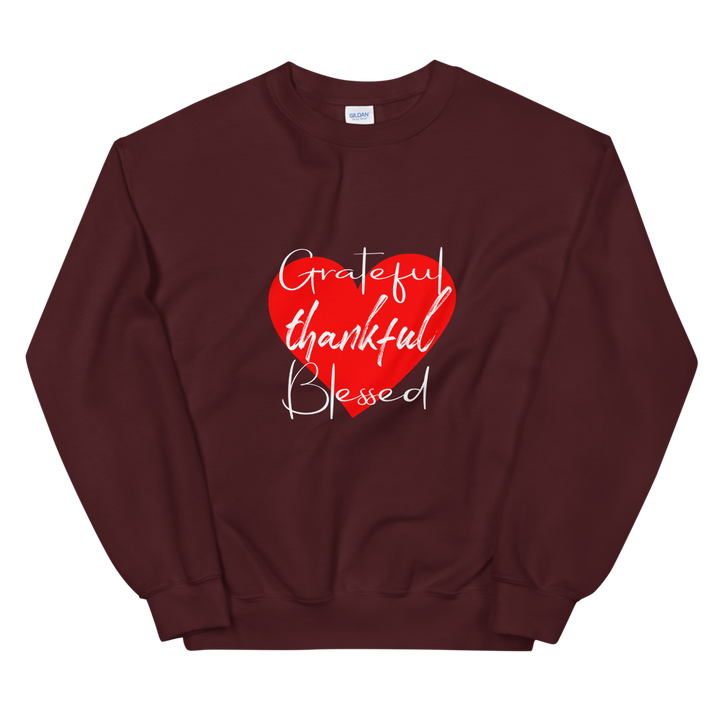 Unisex Sweatshirt (Grateful, Thankful, Blessed)