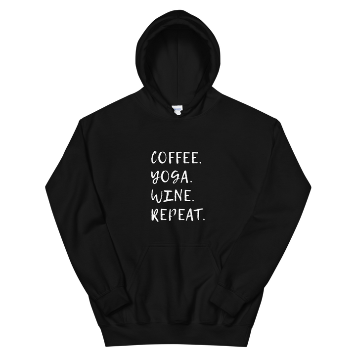 Hooded Sweatshirt (Coffee/Yoga/Wine/Repeat)