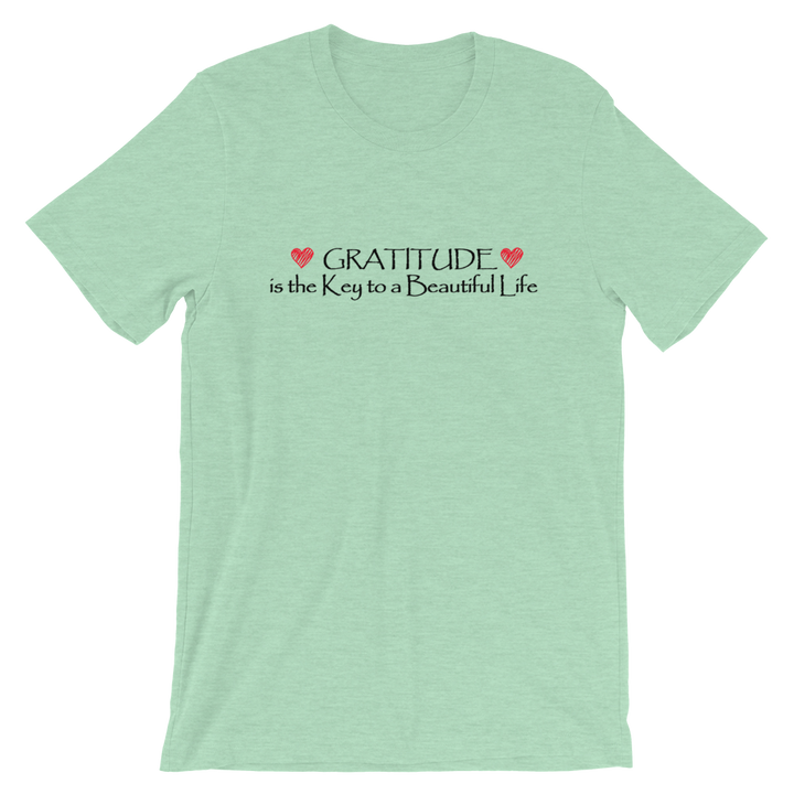 Short-Sleeve Unisex T-Shirt (Gratitude is the Key to a Beautiful Life)