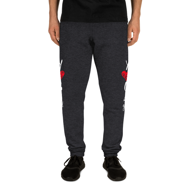 Unisex Joggers (Yoga Girl - red heart)