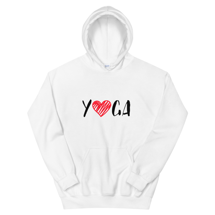 Hooded Sweatshirt (YOGA - red heart)