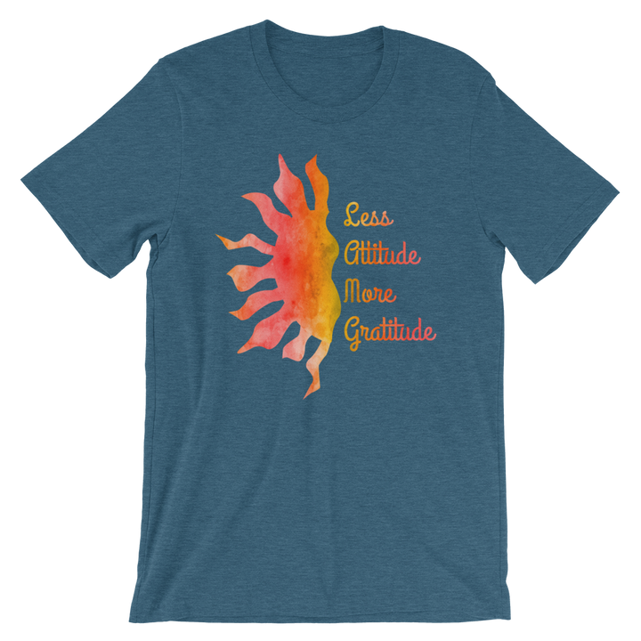 Short-Sleeve Unisex T-Shirt (Less Attitude, More Gratitude)