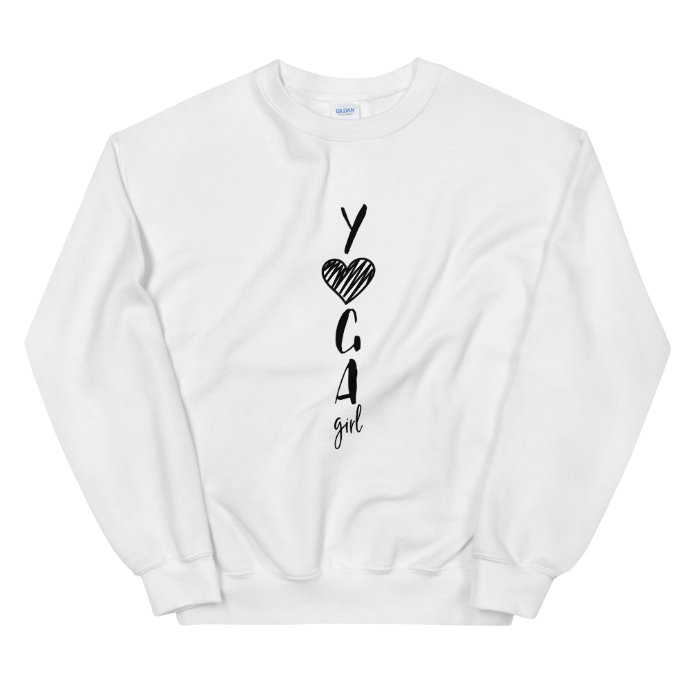 Unisex Heavy Blend Crewneck Sweatshirt (Yoga Girl)