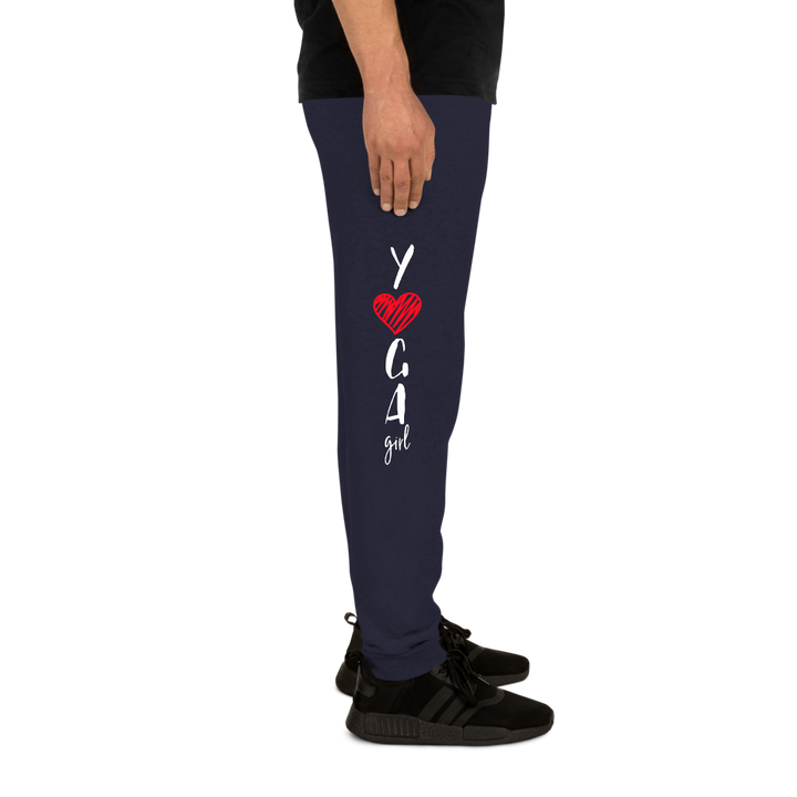 Unisex Joggers (Yoga Girl - red heart)