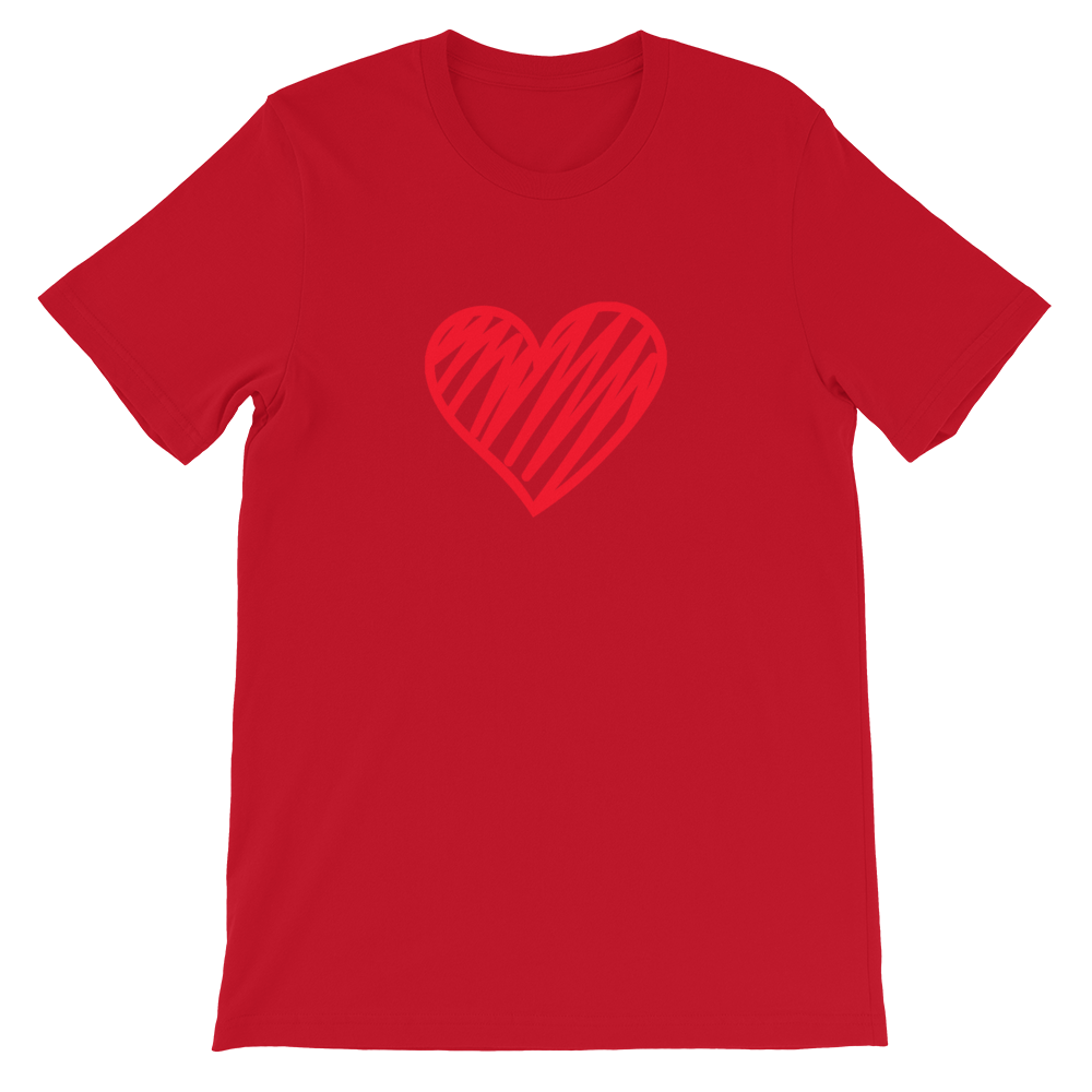 Short-Sleeve Unisex T-Shirt (Heart)