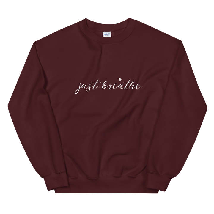 Unisex Heavy Blend Crewneck Sweatshirt (just breathe)