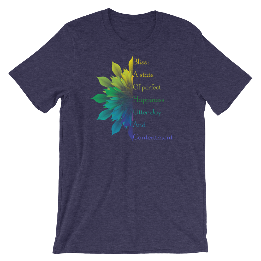 Short-Sleeve Unisex T-Shirt (Bliss - variegated flower)