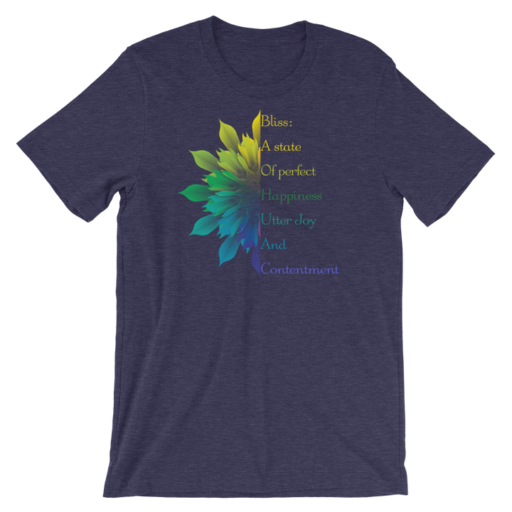 Short-Sleeve Unisex T-Shirt (Bliss - variegated flower)